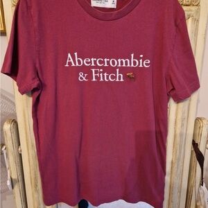 Abercrombie & Fitch Burgundy Tee